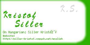 kristof siller business card